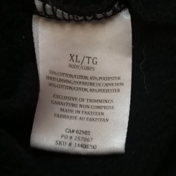 Aeropostale Black with White Lettering Ladies Hoodie - Picture 4 of 7